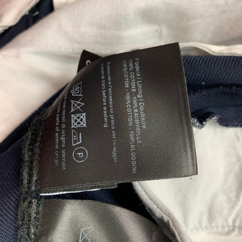 CALVIN KLEIN 205W39NYC x Andy Warhol Size 34 Navy Polyester Viscose Dress Pants
