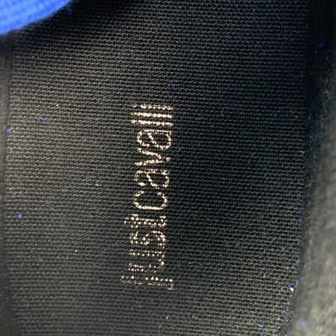 JUST CAVALLI Taille 10,5 Baskets montantes bleu royal matelassées