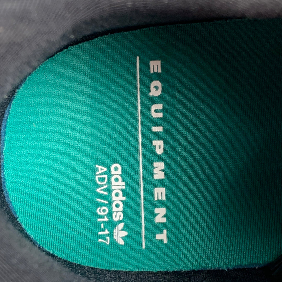 adidas gazelle silver green womens ADIDAS EQ3 SUPPORT 93/17 Size 10.5 Black White Stripe Mixed Materials Lace  Up Sneakers – Sui Generis Designer Consignment