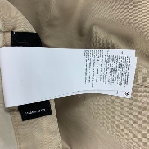 DSQUARED2 Taille 38 Pantalon décontracté en coton kaki avec braguette zippée