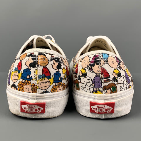 VANS x Peanuts Size 12 Multi-Color Print Canvas Sneakers