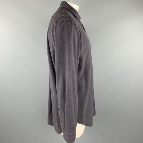 OUR LEGACY Size 42 Charcoal Cotton Button Down Long Sleeve Shirt