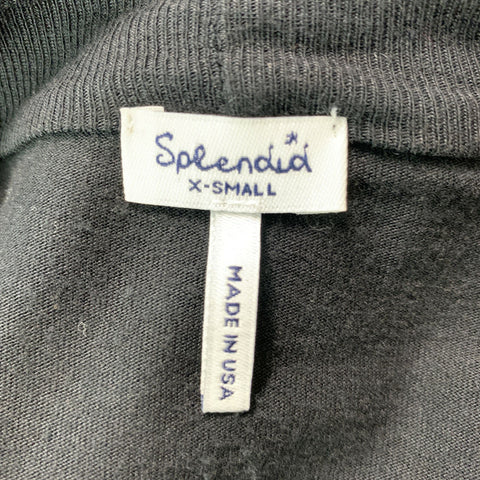 SPLENDID Size XS Black Cotton &  Modal Cardigan