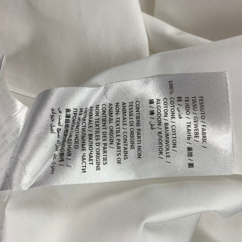 ALEXANDER MCQUEEN Size XS White Cotton Button Up Short Sleeve Shirt