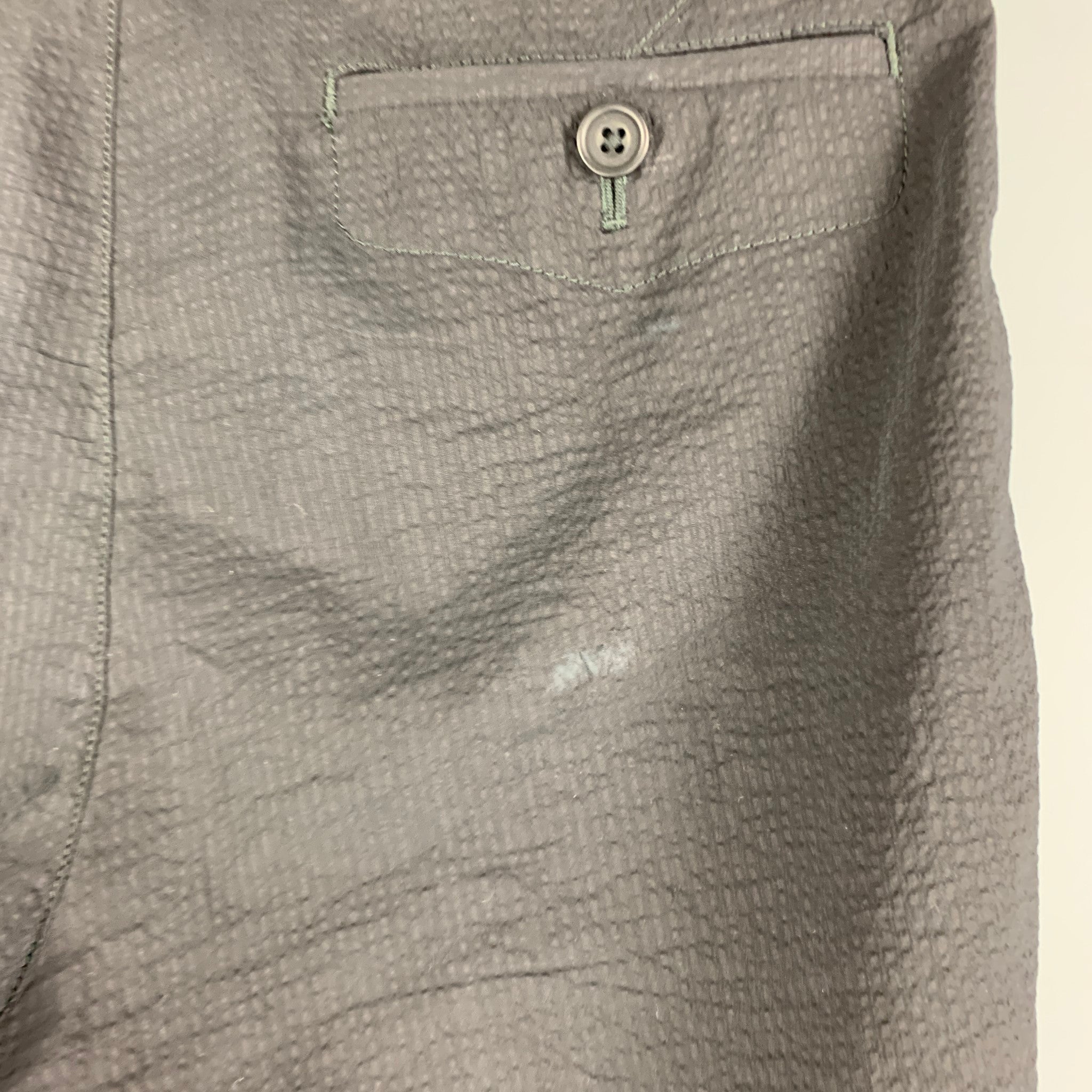 パンツ Helmut Lang pants 30 HELMUT LANG Size 30 Black Seersucker Elastane Blend Flat