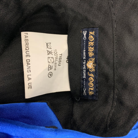 LORDS & FOOLS Size 32 Blue Wool Zip Fly Dress Pants