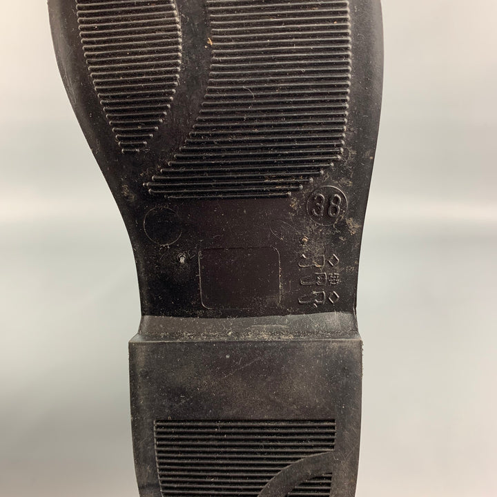 BARNEY'S NEW YORK Size 8 Black Rubber Boots