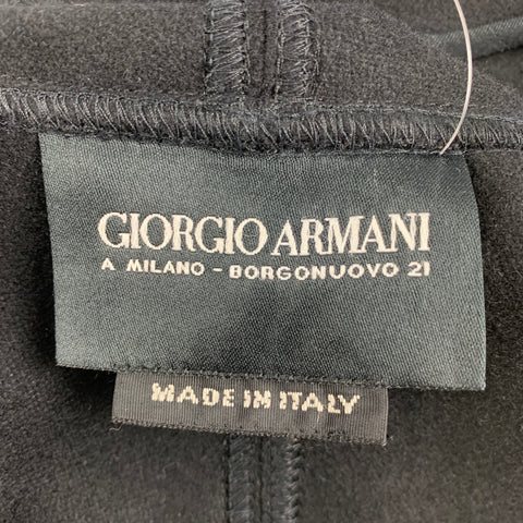 GIORGIO ARMANI Taille Unique Cape Noire Ouverte sur le Devant