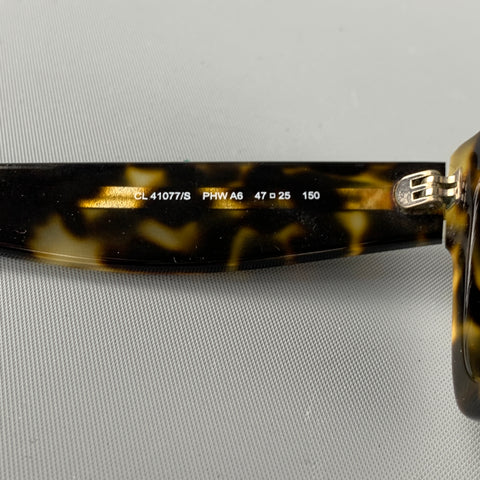 Lunettes de soleil carrées en acétate marron CELINE