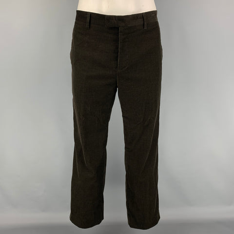 MARC JACOBS Size 44 Brown Corduroy Cotton Single Breasted Suit