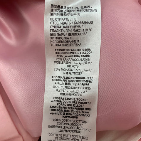 ALEXANDER MCQUEEN Size 36 Pink Wool Mohair Tuxedo Dress Pants