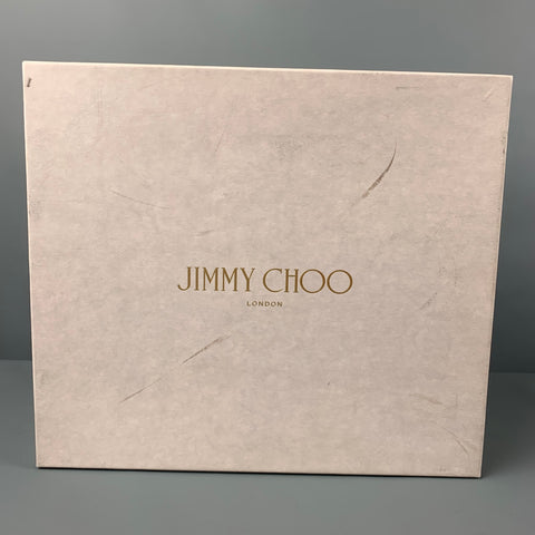 JIMMY CHOO Size 8 Black Leather Quilted Wedge Boots