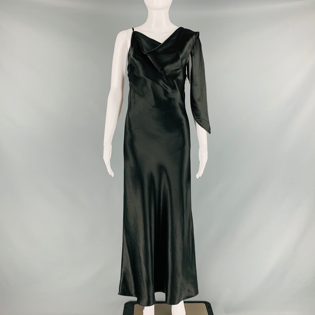 CHRISTOPHER ESBER Black Draped Shift Dress Sui Generis Designer Consignment CHRISTOPHER ESBER Black Draped Shift Dress Sui Generis Designer Consignment