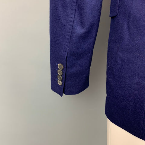 PAUL SMITH The Byard Taille 38 Manteau de sport à revers cranté en laine violette