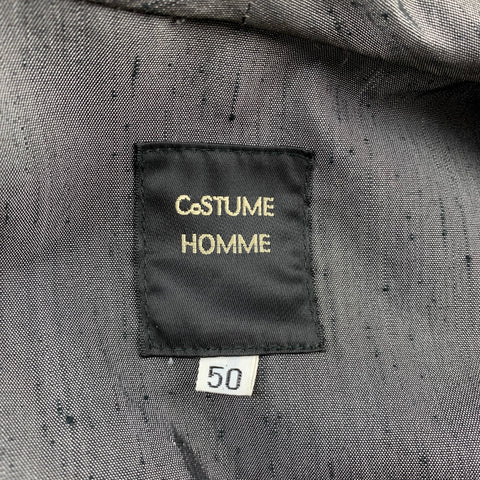 CoSTUME HOMME Talla 40 Chaqueta con botones en mezcla de algodón texturizado gris