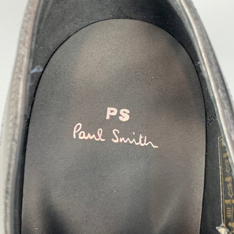 PS by PAUL SMITH Size 9 Black Leather Cap Toe Lace Up Shoes