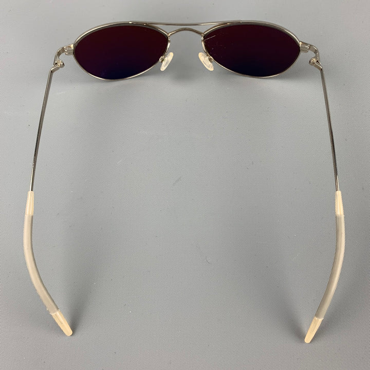 OLIVER PEOPLES Areo Silver Metal Sunglasses