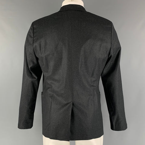 EMPORIO ARMANI Taille 38 Manteau de sport en laine et élasthanne uni anthracite