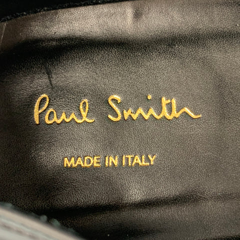 PAUL SMITH Size 10 Black Leather Lace Up Shoes
