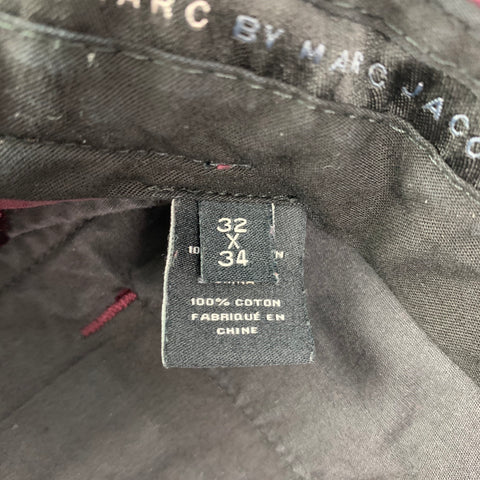 MARC by MARC JACOBS Size 32 Eggplant Cotton Flat Front Pants