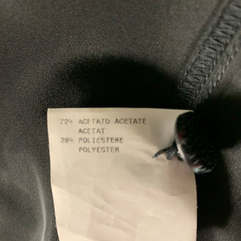 EMPORIO ARMANI Talla 10 Blusa con cuentas en mezcla de acetato negro