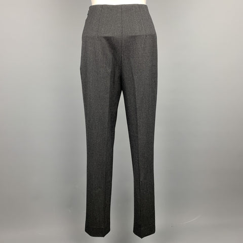 RALPH LAUREN Black Label Size 2 Charcoal Wool Dress Pants