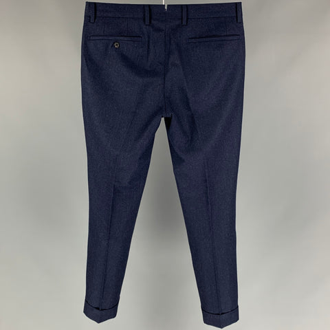 UNIVERSAL LANGUAGE Size 28 Navy Wool Cuffed Dress Pants