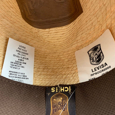 ROYAL PALM Natural Woven Fedora Hat