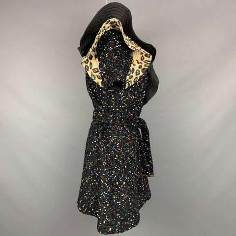 LOUIS VUITTON Fall 2019 Size 4 / FR 36 Multi-Color Wool Blend Sequined Cocktail Dress
