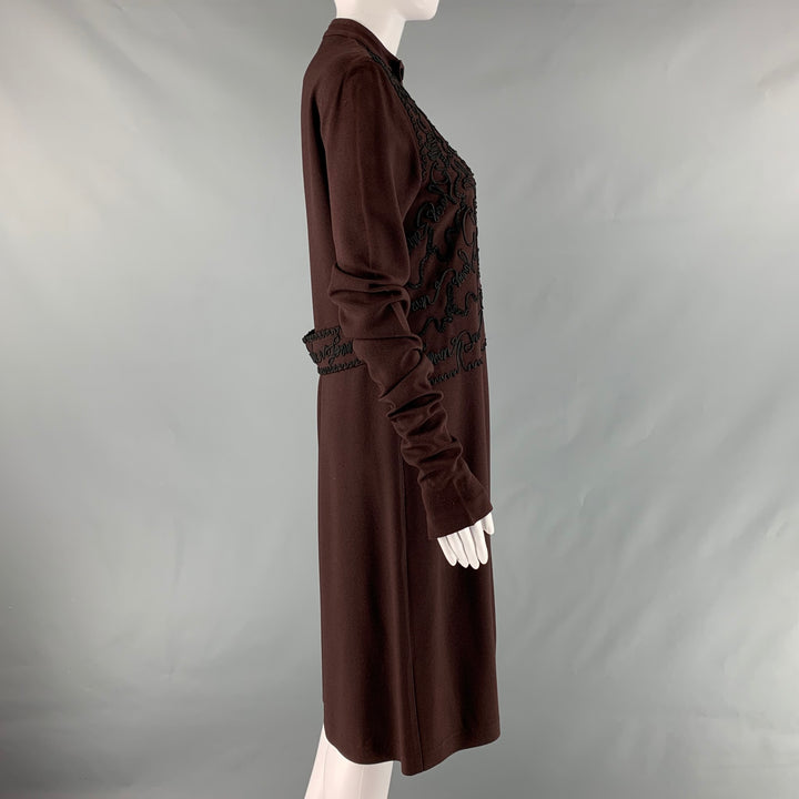 JEAN PAUL GAULTIER VINTAGE Size 8 Brown Black Polyester Blend Dress