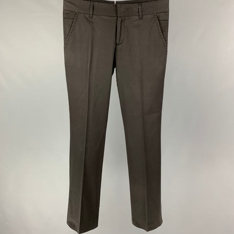 GUCCI Size 32 Black Cotton Casual Pants
