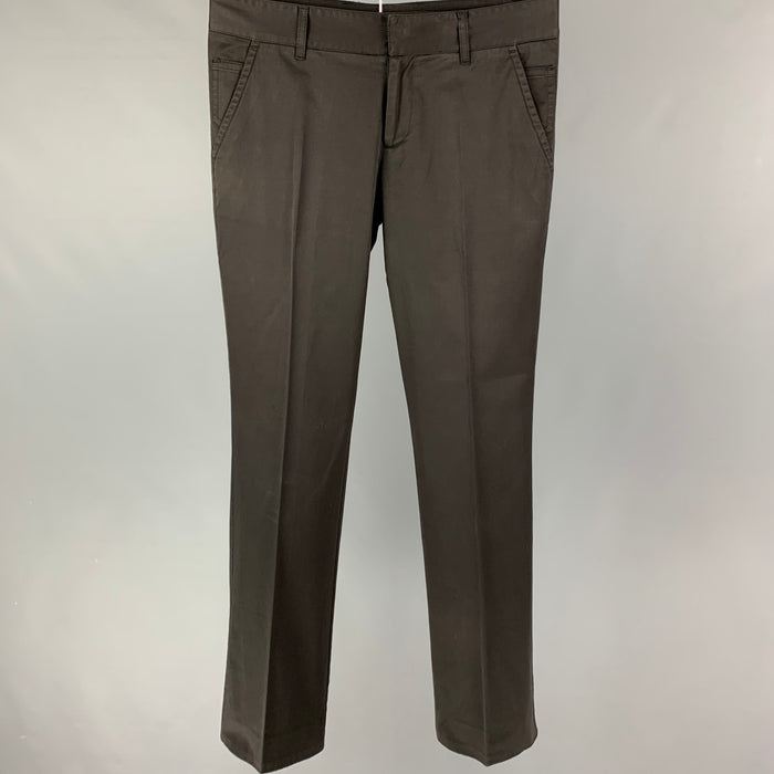 GUCCI Size 32 Black Cotton Casual Pants