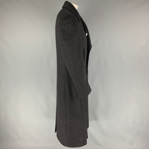 MICHAEL KORS Taille 38 Manteau à double boutonnage en laine mélangée charbon de bois