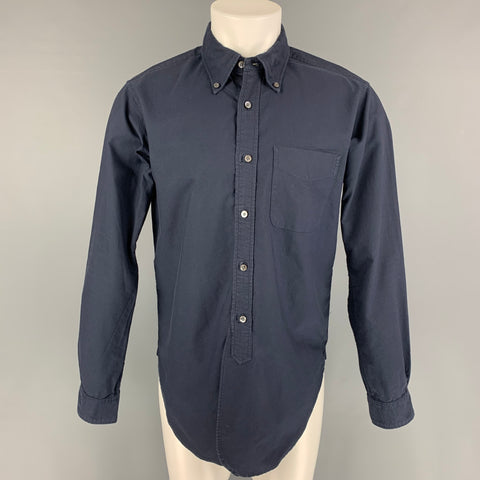 ENGINEERED GARMENTS Size M Navy Cotton Button Down Long Sleeve Shirt