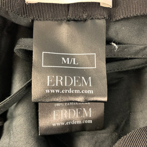 ERDEM Size M Blue Black Floral Cotton/Elastane Canvas Hats