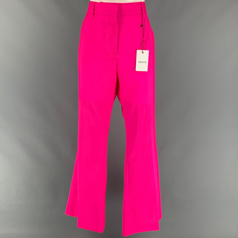 MSGM Size 12 Fuchsia Virgin Wool Dress Pants