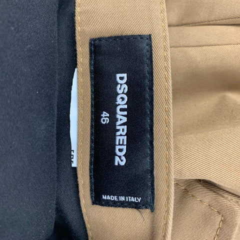 DSQUARED2 Size 30 Tan Cargo Zipper Pockets Casual Pants