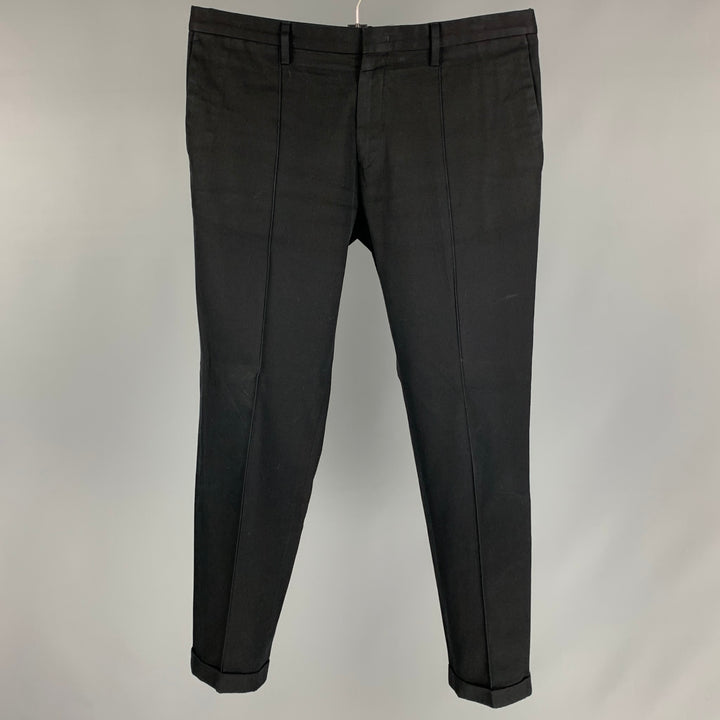 PAUL SMITH Size 36 Black Cotton Chino Casual Pants