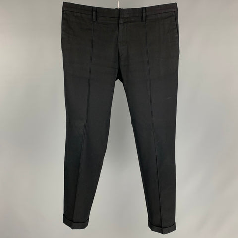 PAUL SMITH Size 36 Black Cotton Chino Casual Pants