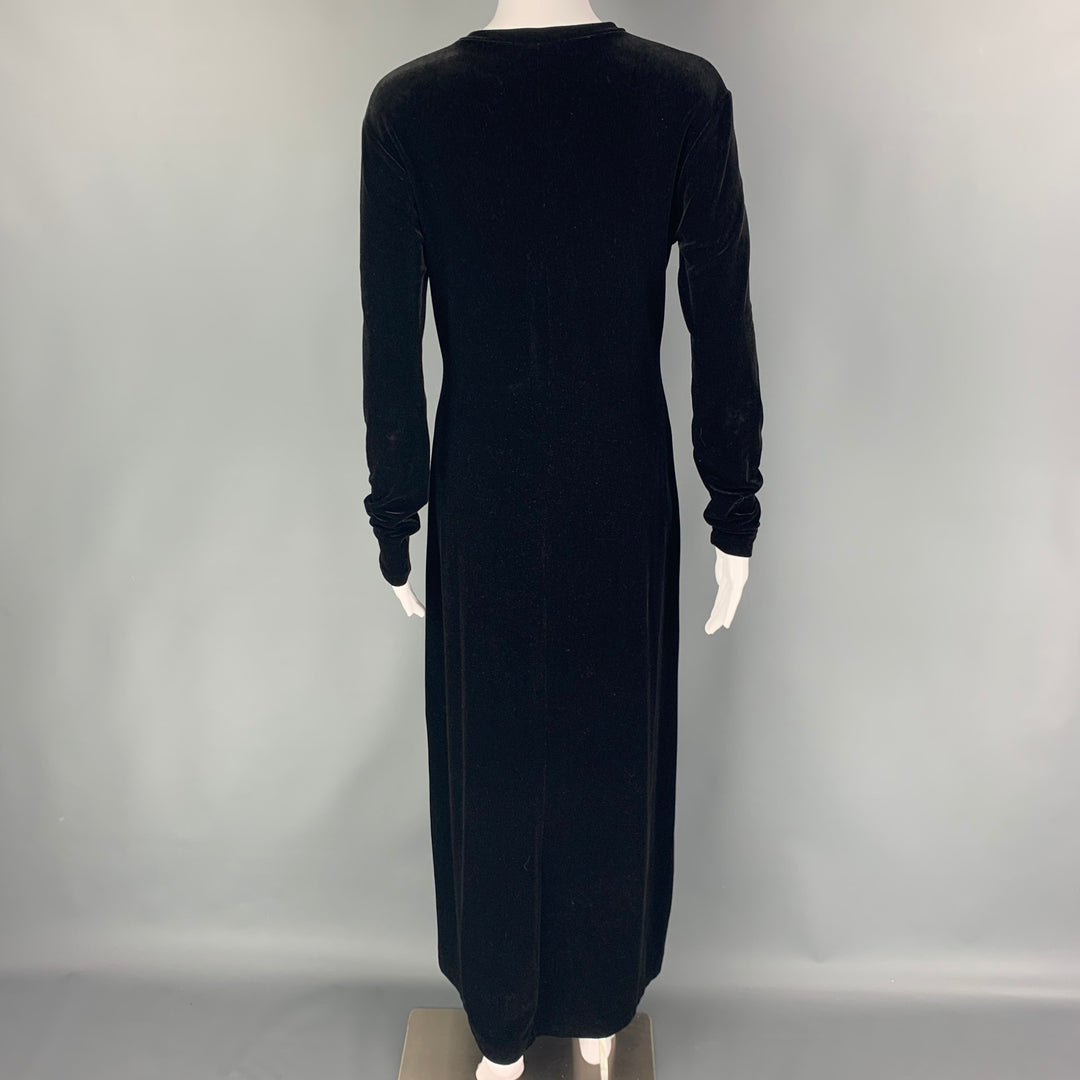 15+ Black Velvet Maxi Dress