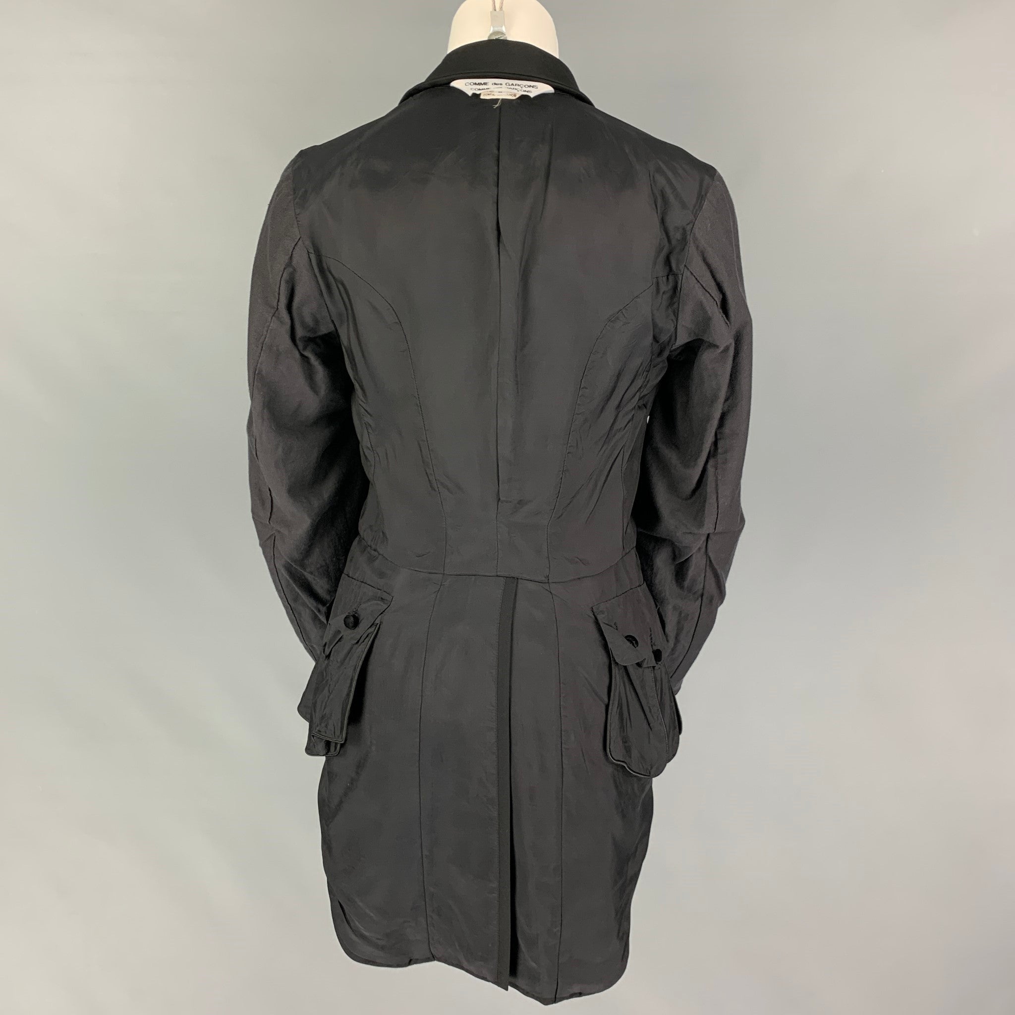 COMME des GARCONS Size S Black Wool Tails Reversible Jacket – Sui