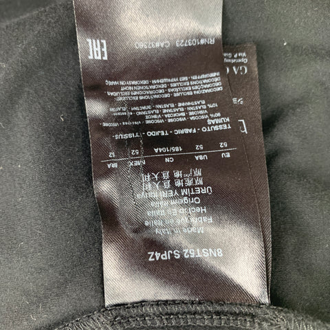 GIORGIO ARMANI Size L Black Viscose Crew-Neck T-shirt