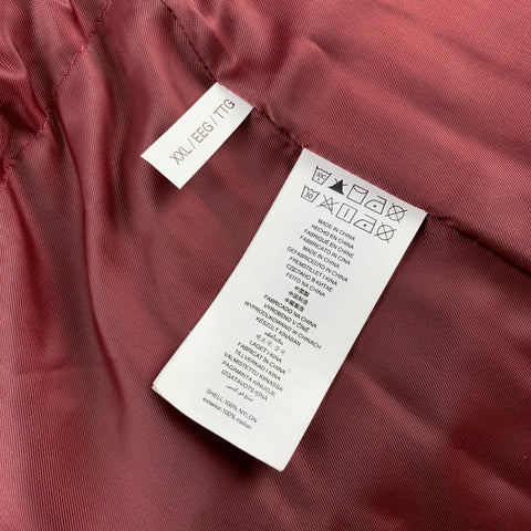 MICHAEL KORS Size XXL Burgundy Quilted Nylon Down Filled Coat
