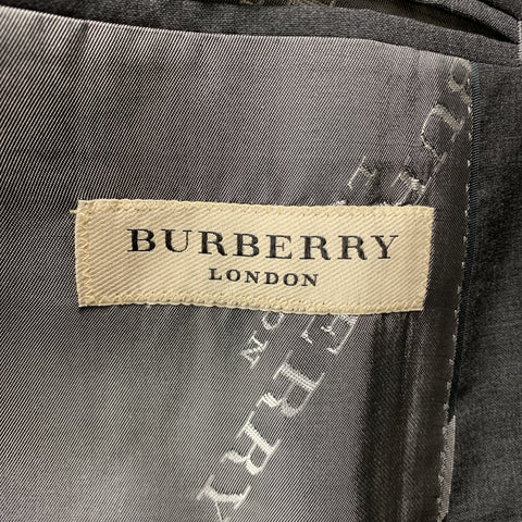 BURBERRY LONDON Size 40 Dark Gray Solid Regular Wool Sport Coat