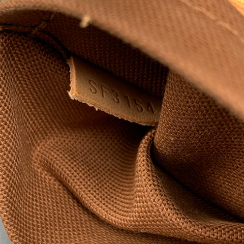 LOUIS VUITTON Odeon PM Brown & Beige Logo Coated Canvas Cross Body Handbag