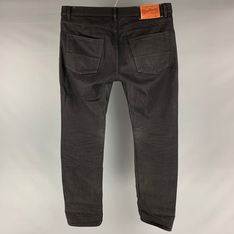 BLUE BLANKET Size 36 Black Cotton Button Fly Jeans