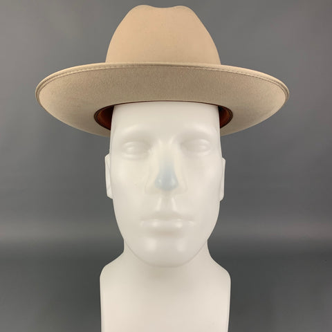 STETSON Tamaño 7.5 Sombrero de vaquero de fieltro de piel marfil gama 6X