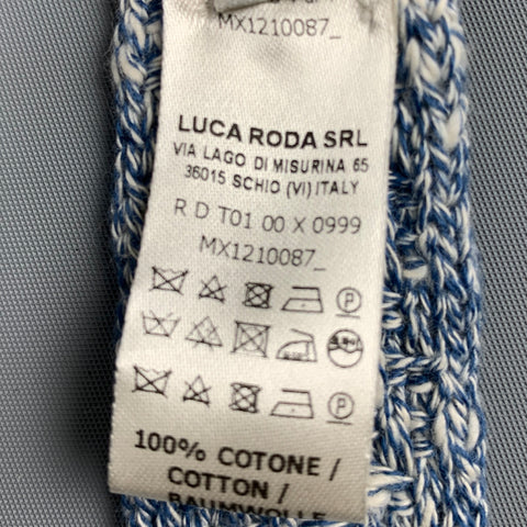 RODA Blue White Knitted Cotton Tie