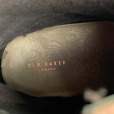 TED BAKER Size 7 Tan Antique Leather Side Zipper Boots