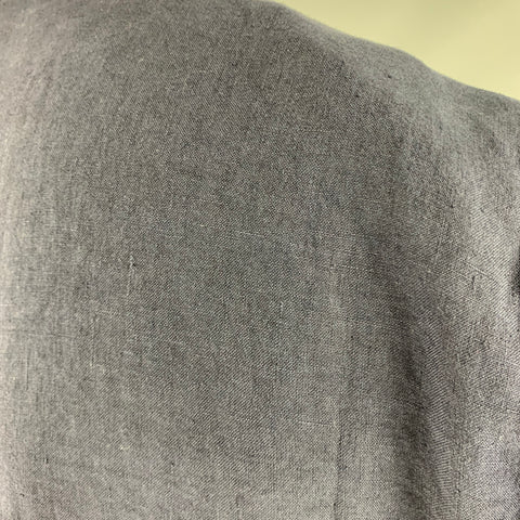120% LINO Size 46 Navy Linen Notch Lapel Sport Coat